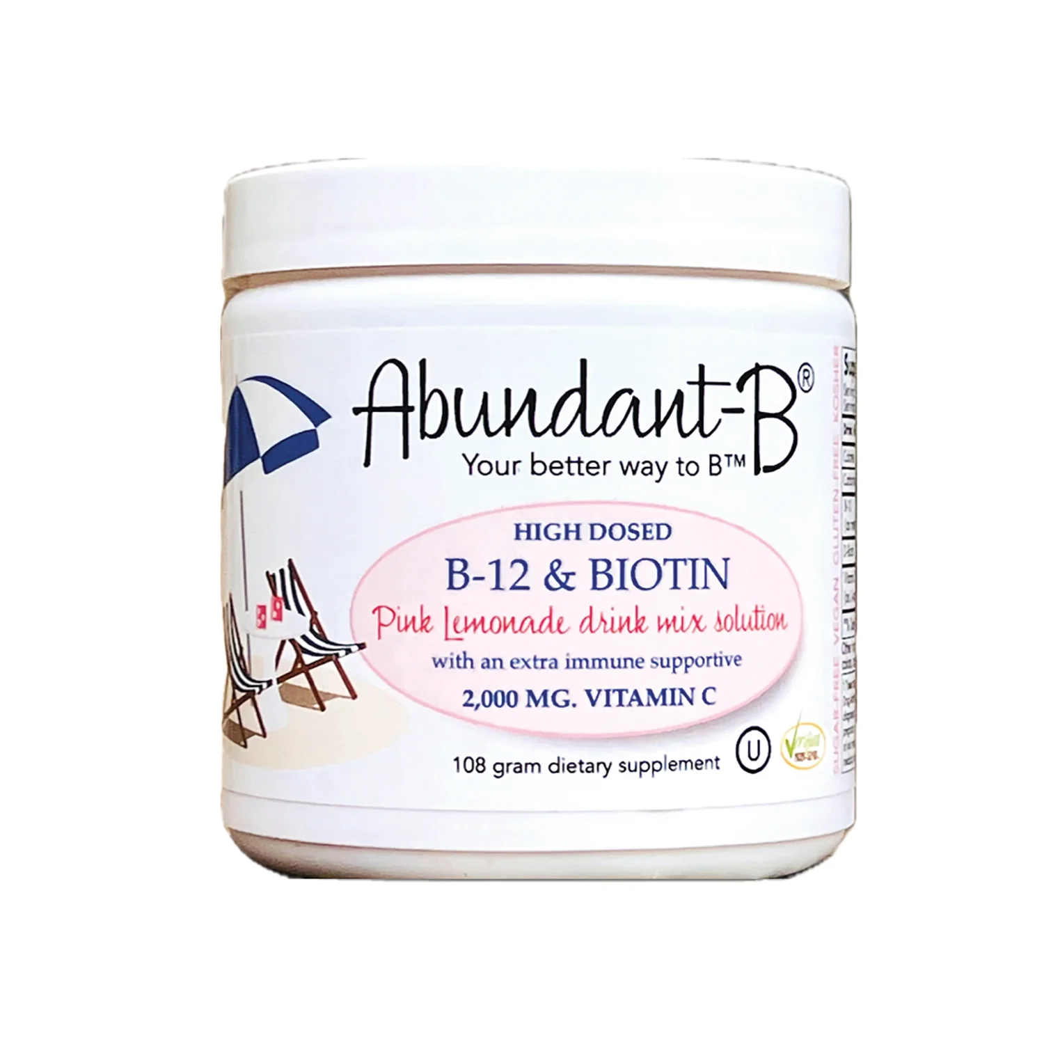 Abundant-B B-12 & Biotin - Pink Lemonade