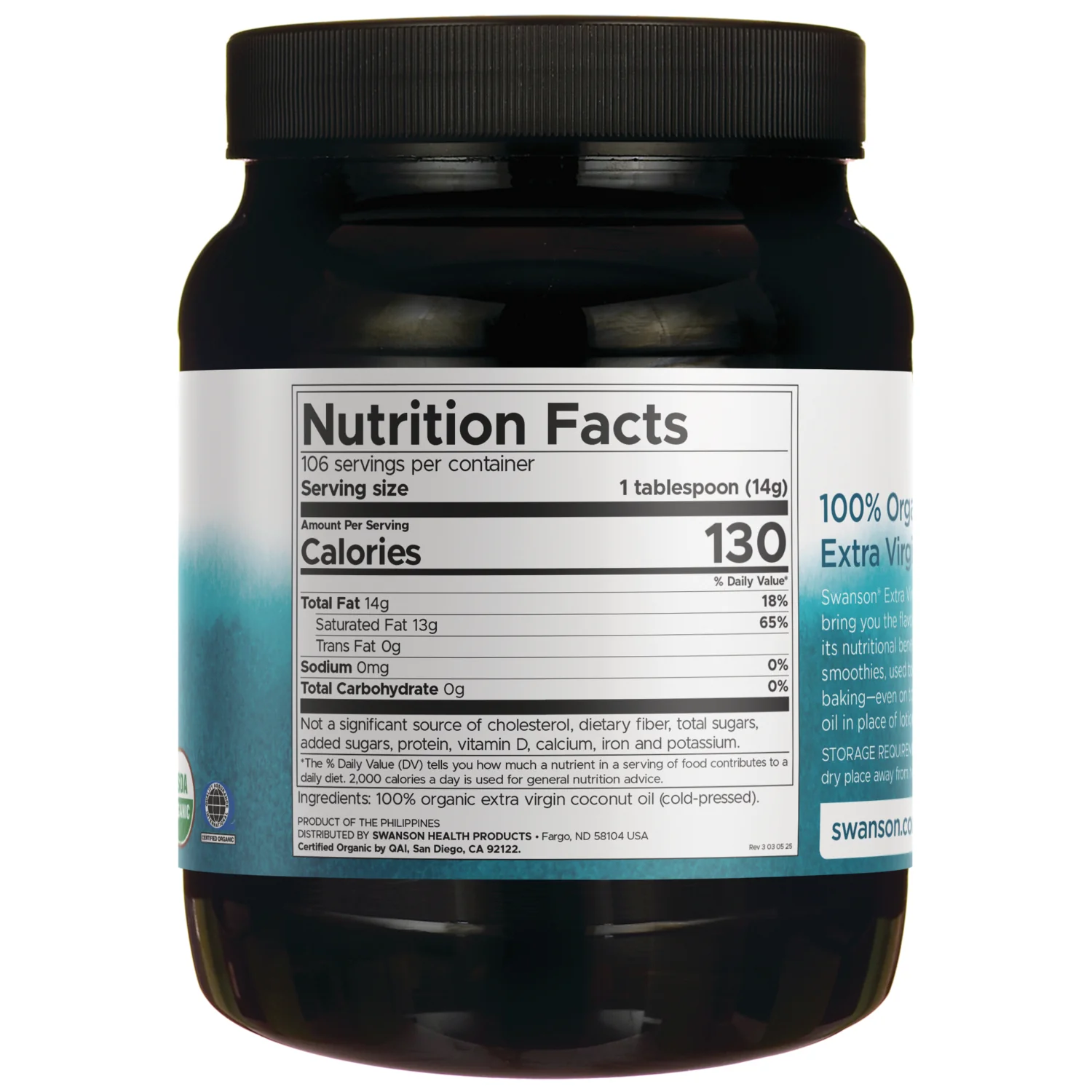 100% Organic Extra Virgin Coconut Oil - Cold Pressed - Image 2