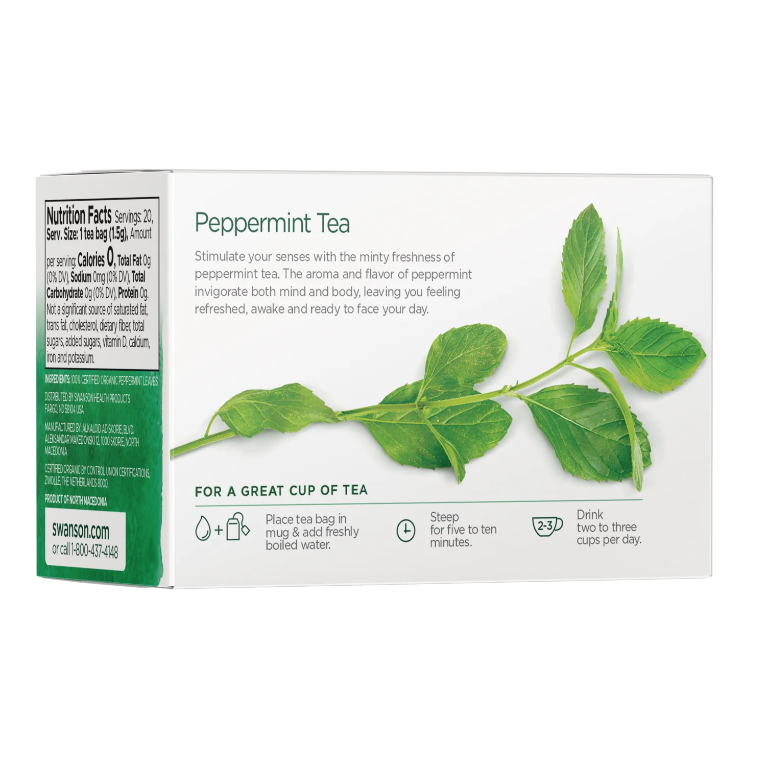 100% Organic Peppermint Tea - Caffeine Free - Image 2