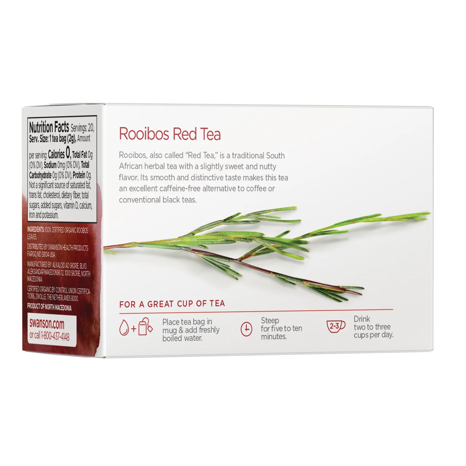 100% Organic Rooibos Red Tea - Caffeine Free - Image 2
