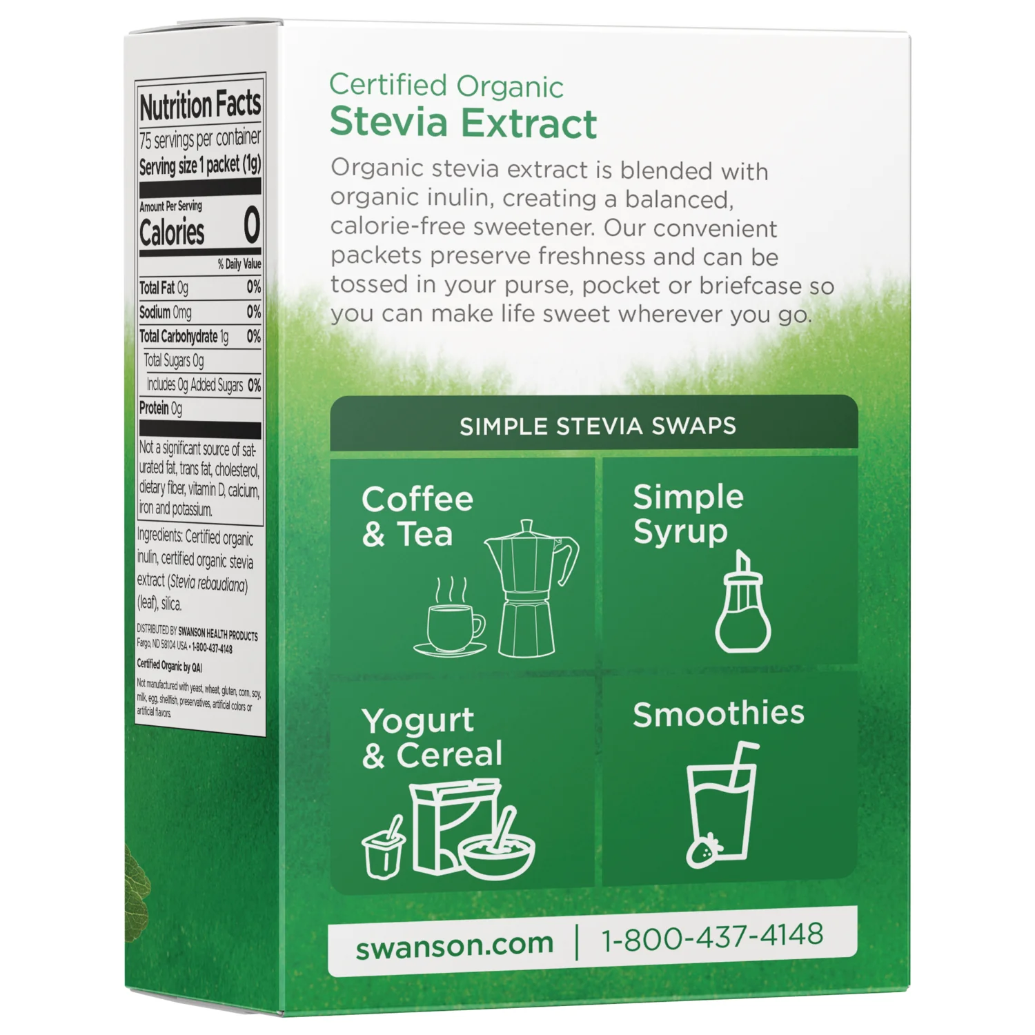 Certified Organic Stevia Extract with Prebiotic Inulin - Image 2