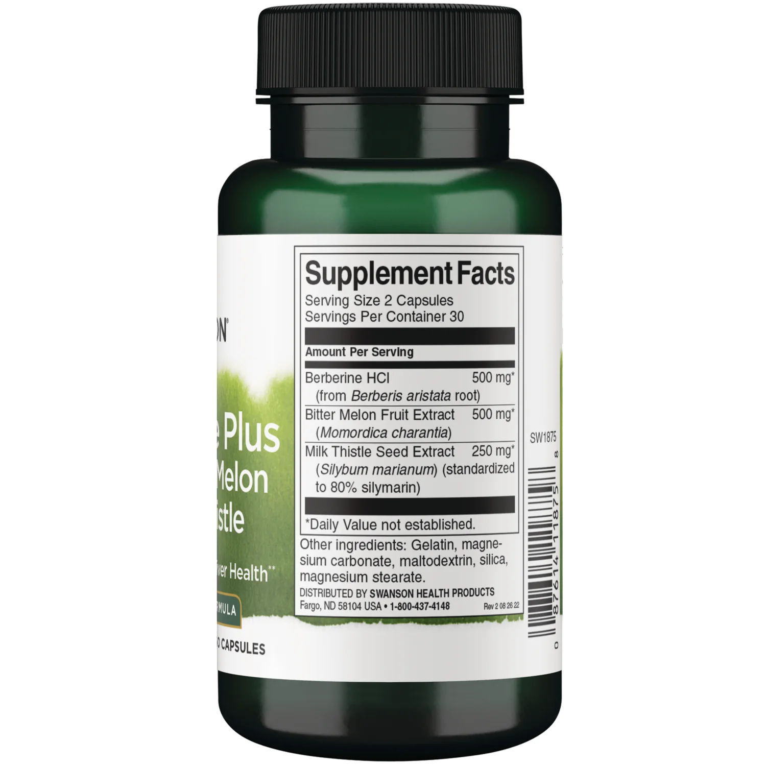 Berberine Plus with Bitter Melon & Milk Thistle - 3-in-1 Formula - Image 2