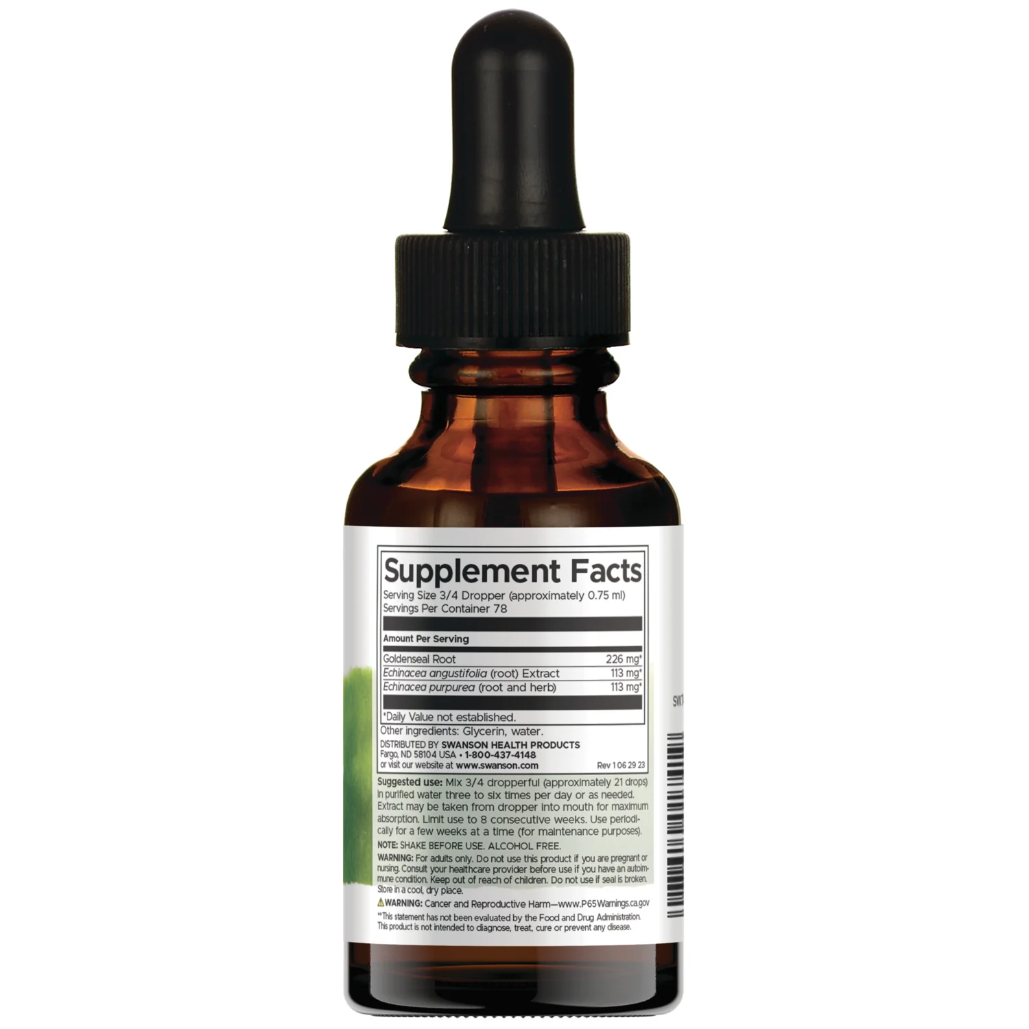 Echinacea & Goldenseal Liquid Extract - Alcohol Free - Image 2
