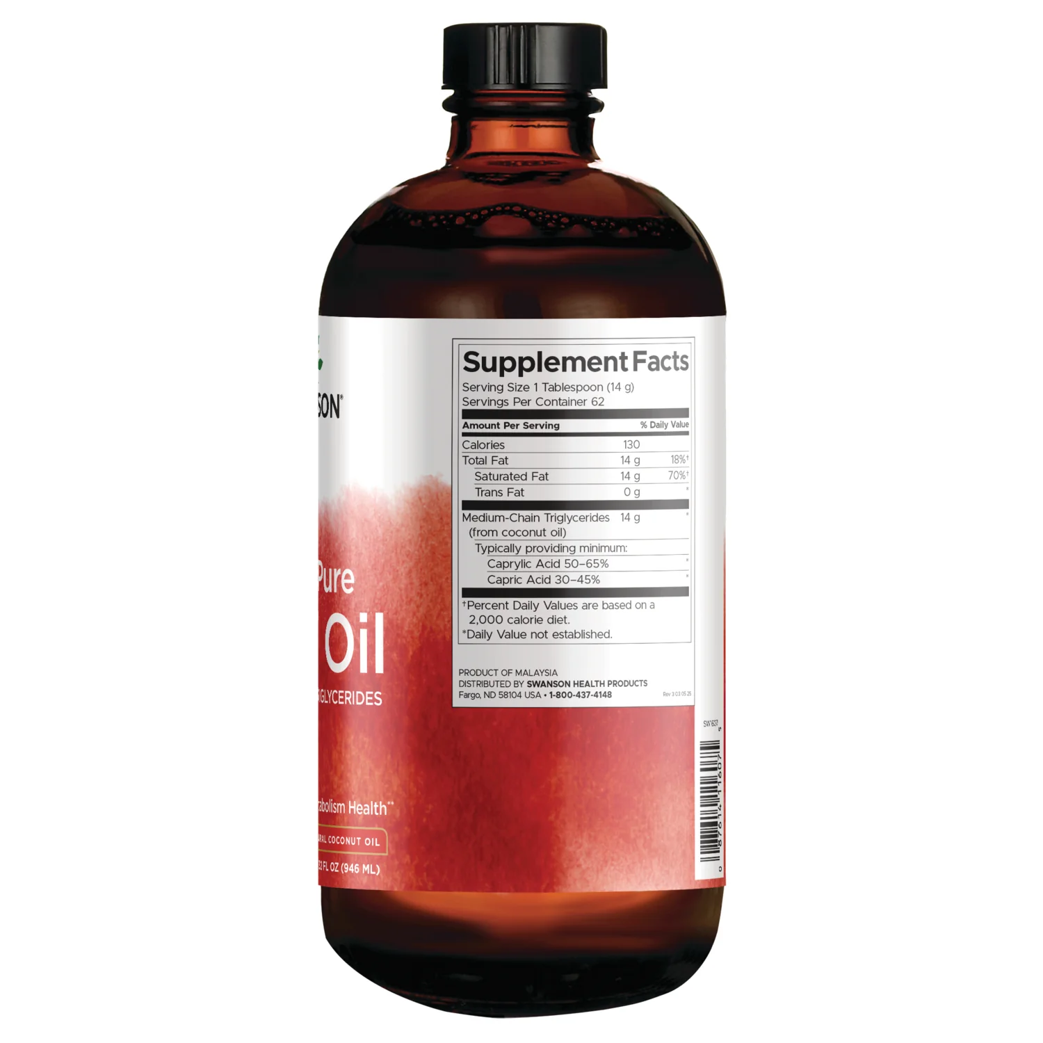 100% Pure MCT Oil Medium Chain Triglycerides - Image 2