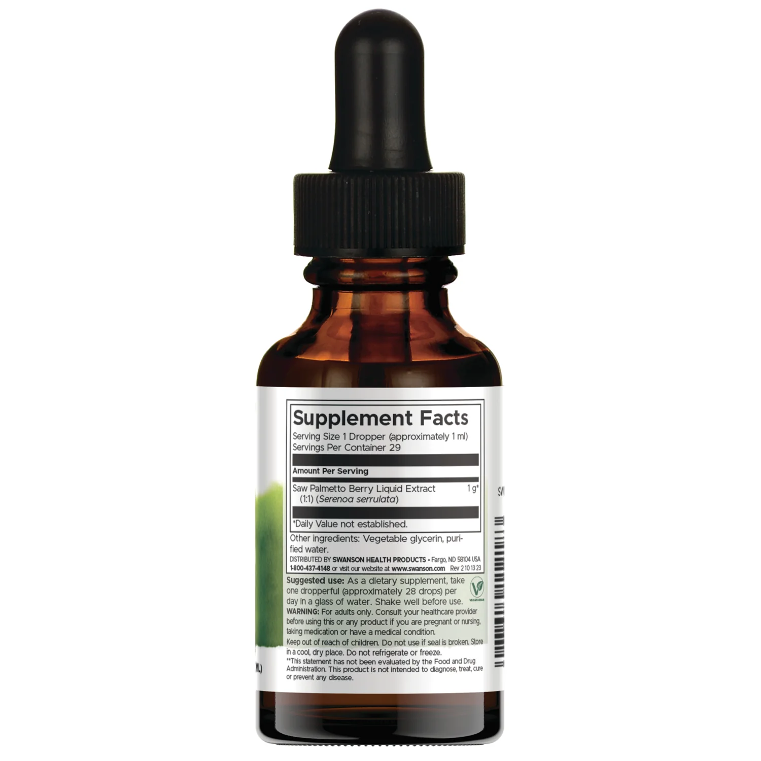 Saw Palmetto Liquid Extract - Alcohol & Sugar Free - Image 2