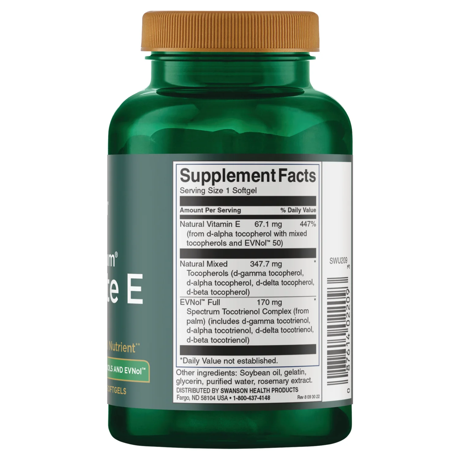 Full Spectrum Complete E Contain Tocopherols, Tocotrienols & ENVol - Image 3