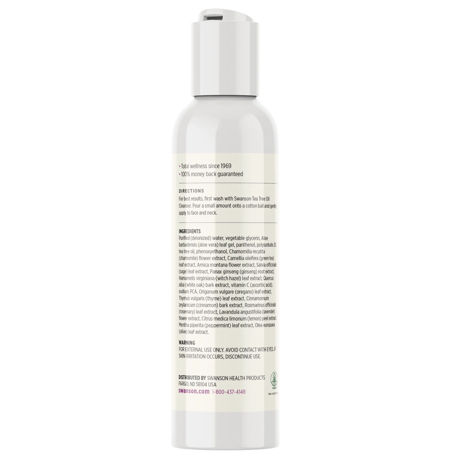 Tea Tree Oil Facial Toner - Alcohol Free with Witch Hazel - Image 2