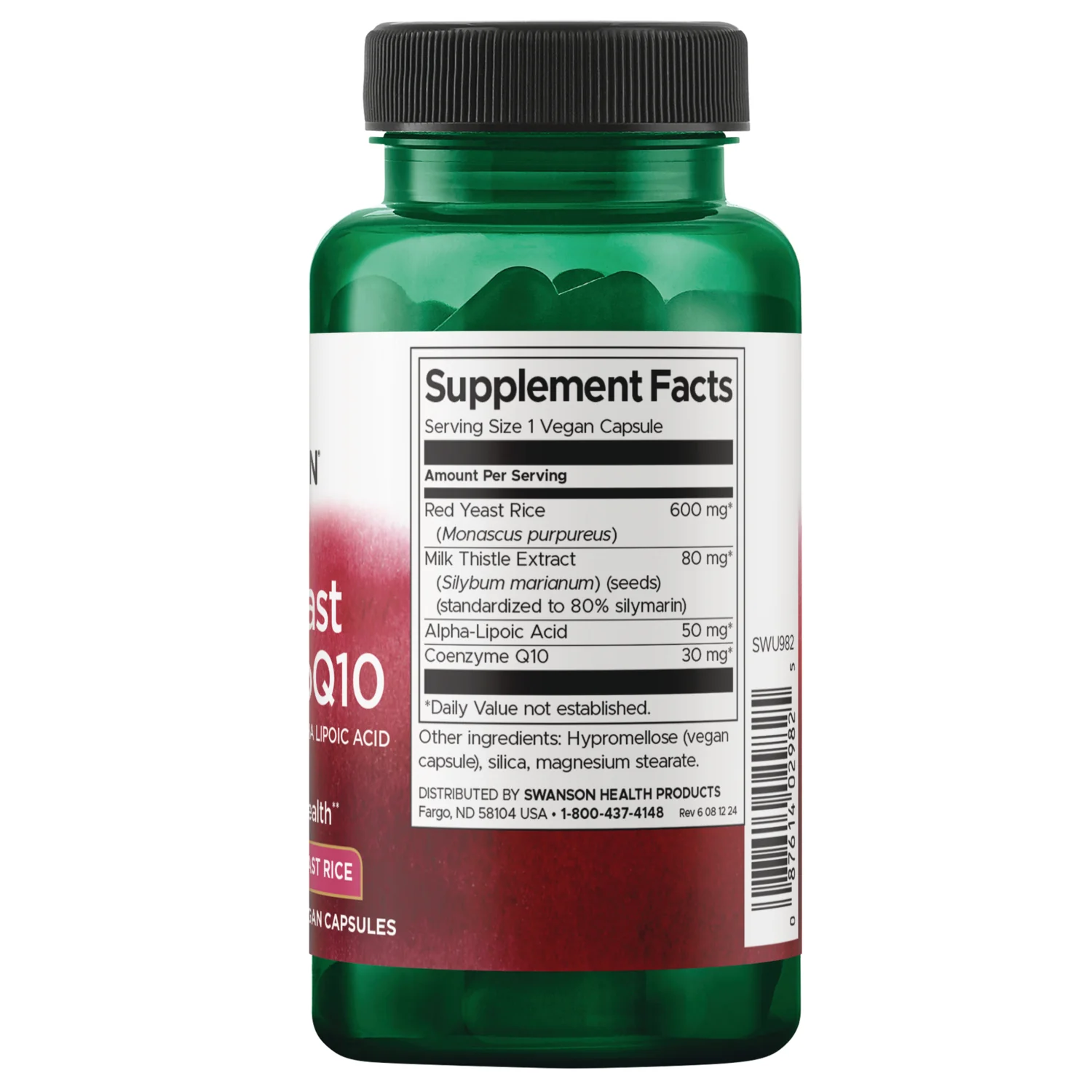 Red Yeast Rice & CoQ10 with Milk Thistle and Alpha Lipoic Acid - Image 2