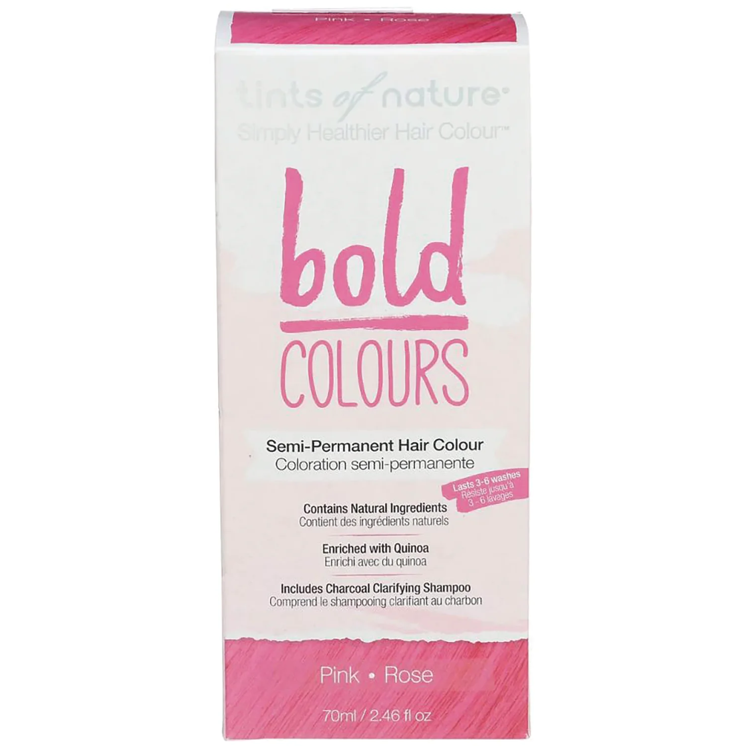 Bold Colours Semi-Permanent Hair Colour - Pink