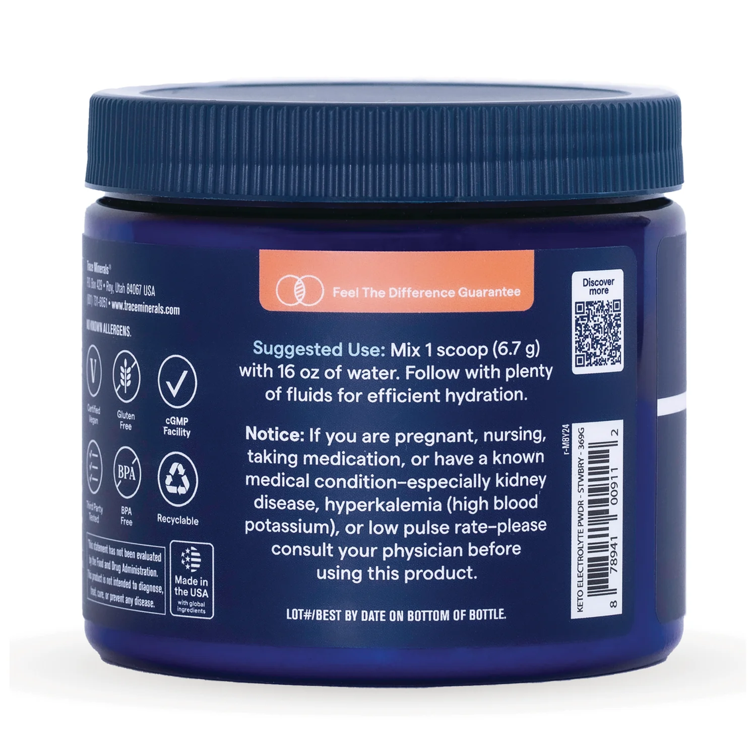 Keto Electrolyte Powder - Stawberry Lemonade - Image 3