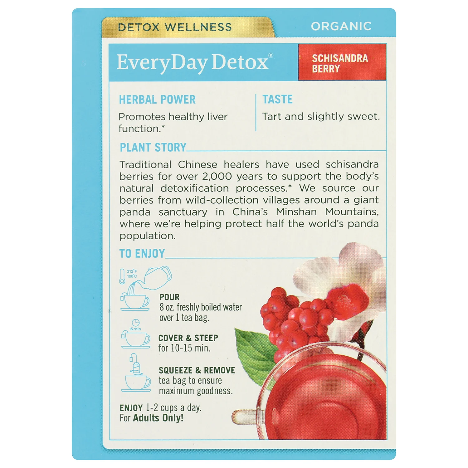 Organic EveryDay Detox Tea - Schisandra Berry - Image 3