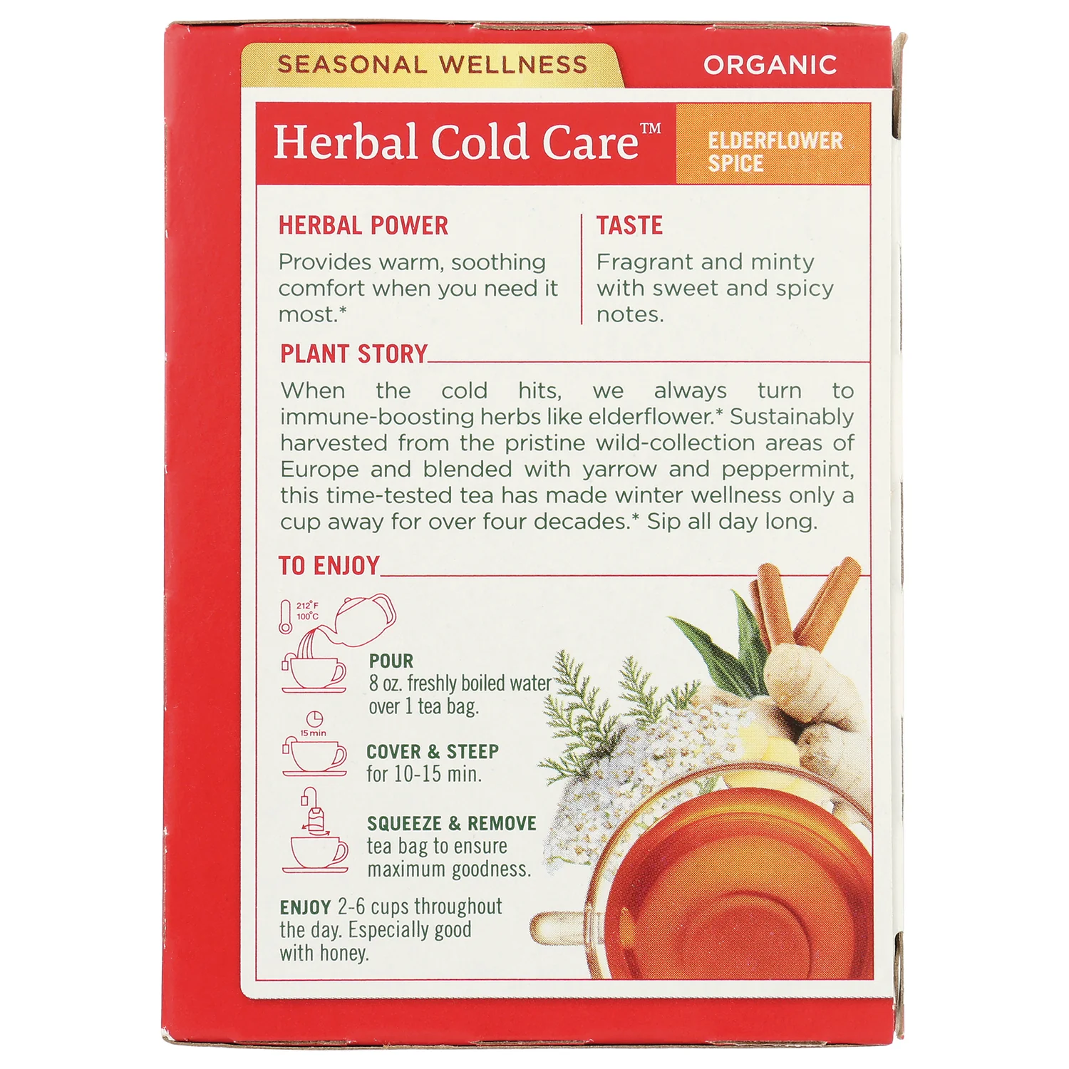 Organic Herbal Cold Care - Elderflower Spice - Image 3
