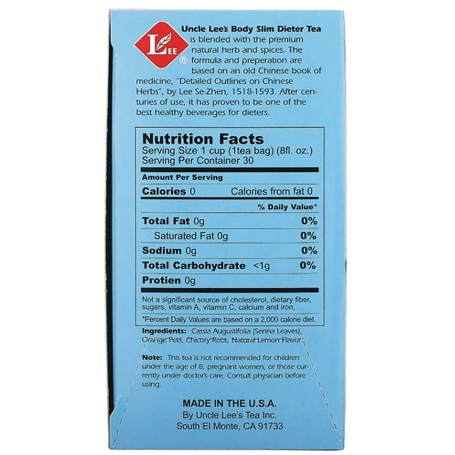 Body Slim Dieter Tea - Lemon - Image 2