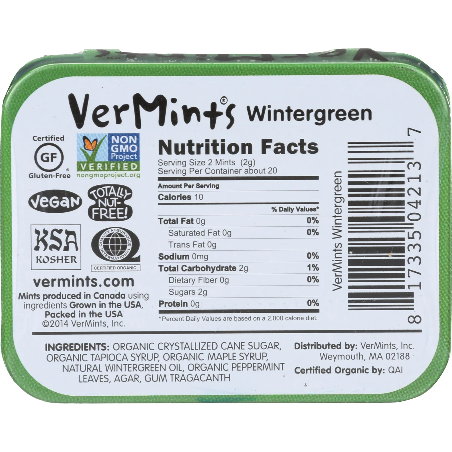 Organic Mints - Wintergreen - Image 2