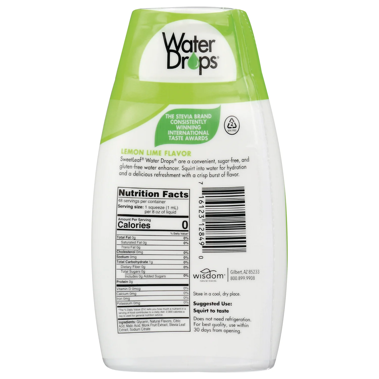 SweetLeaf Water Drops Stevia Water Enhancer - Lemon Lime - Image 2