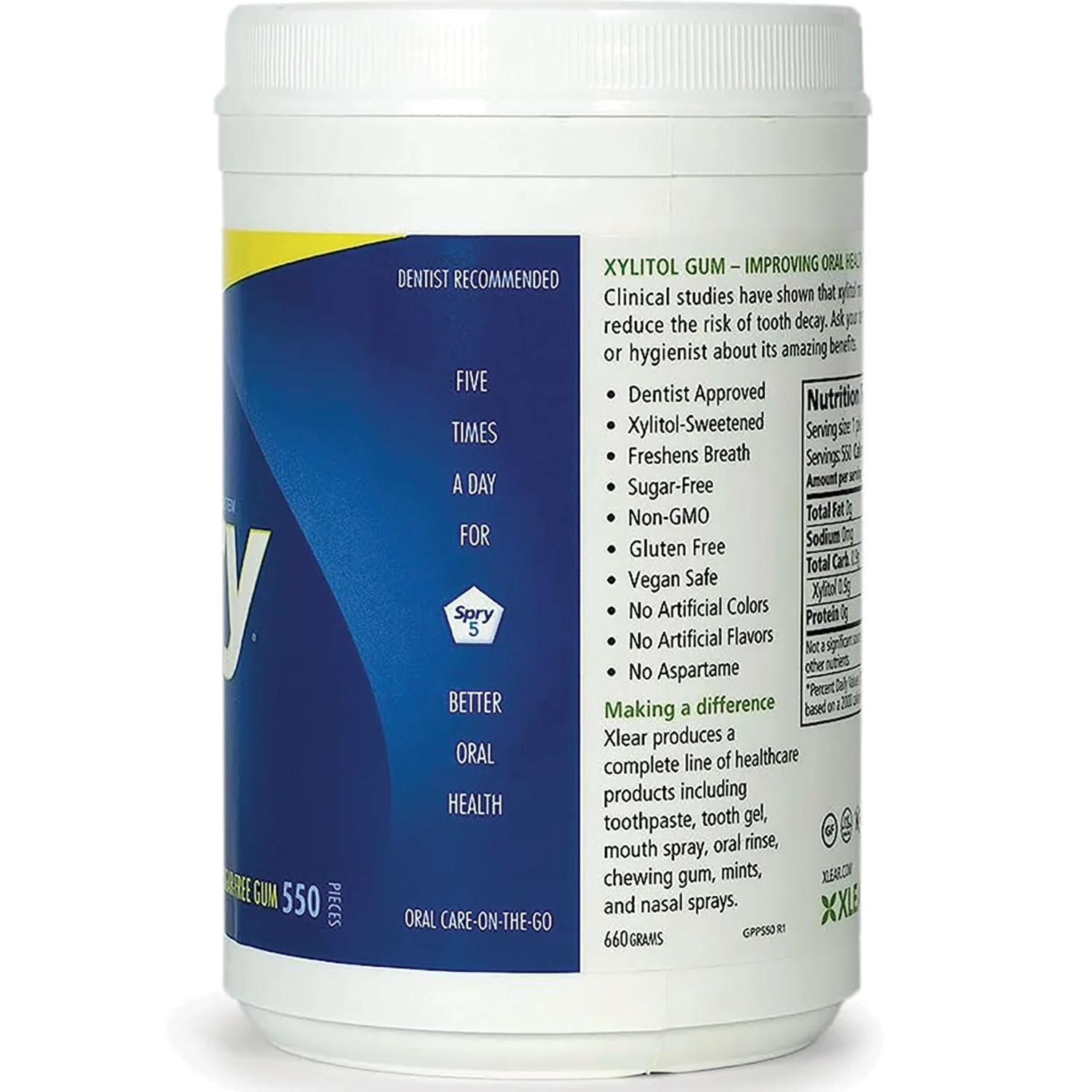 Spry Sugar-Free Gum - Natural Peppermint - Image 4